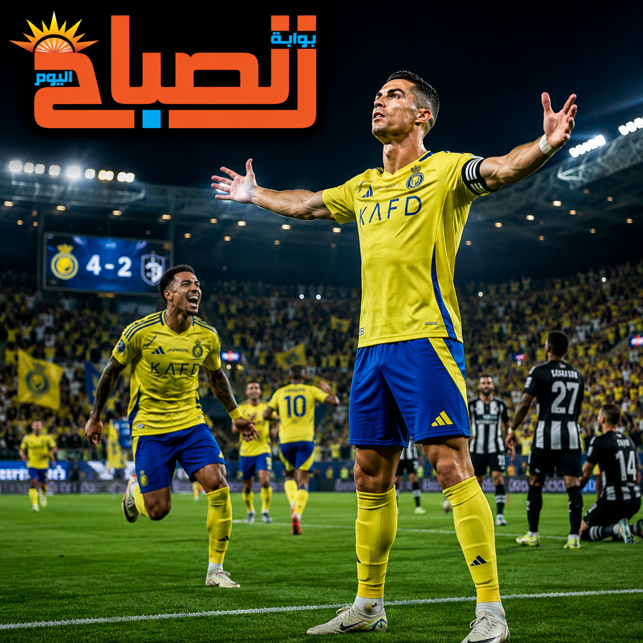 النصر يضرب الشباب برباعية ويُحكم قبضته على صدارة الدوري السعودي